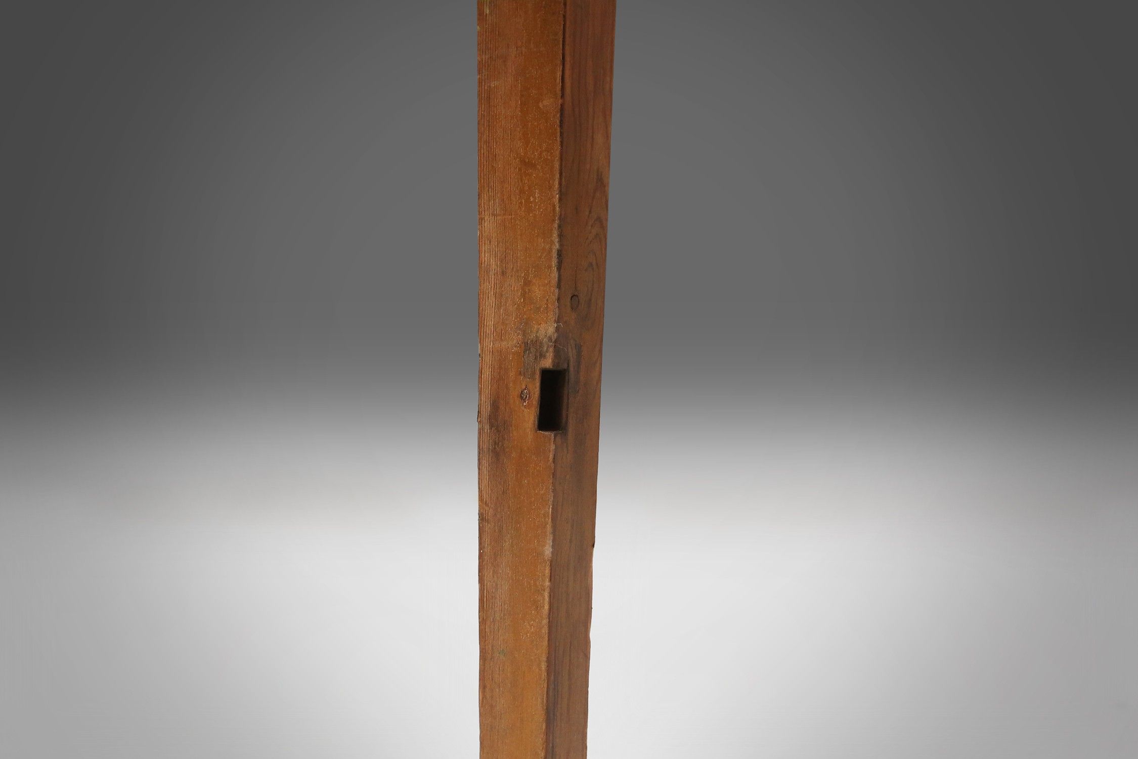 French round side table in oak with blue top and beautiful patina, ca. 1850thumbnail
